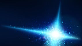 Binary code in abstract futuristic cyberspace, matrix shining blue background with digital code, big data artificial intelligence stock illustration Binary code in abstract futuristic cyberspace, matrix shining blue background with digital code, big data artificial intelligence stock illustration