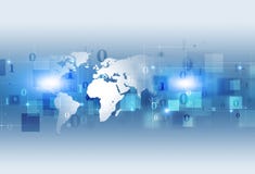 Binary Code Concept Information Background stock illustration Binary Code Concept Information Background stock illustration