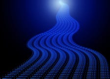 Binary Data Stream Stock Photo Binary Data Stream Stock Photo