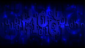 Binary matrix code on a dark blue background, shadow digital code in abstract cyberspace, artificial intelligence, vector royalty free illustration Binary matrix code on a dark blue background, shadow digital code in abstract cyberspace, artificial intelligence, vector royalty free illustration