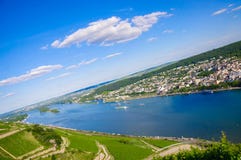 Bingen AM Rhein et Rhin, Rhénanie-Palatinat, Allemagne photographie stock Bingen AM Rhein et Rhin, Rhénanie-Palatinat, Allemagne photographie stock