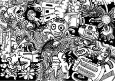 Bingers - getrokken de illustratiehand van de Krabbelkunst stock illustratie Bingers - getrokken de illustratiehand van de Krabbelkunst stock illustratie