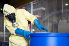 Biohazard disposant expert photo stock Biohazard disposant expert photo stock