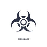 biohazard icon on white background. Simple element illustration from chemistry concept vector illustration biohazard icon on white background. Simple element illustration from chemistry concept vector illustration