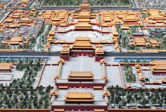 Bird S-eye View Of Forbidden City Royalty Free Stock Image