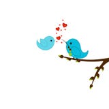 Birds Of Lovers Stock Photo