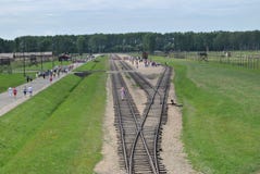 Birkenau, duży koncentracyjny obóz w Polska Obrazy Royalty Free