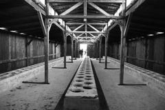 Birkenau latrines royalty free stock photography Birkenau latrines royalty free stock photography