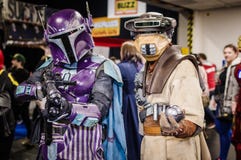 Cosplayers dressed as Star Wars characters