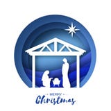 Birth of Christ. Baby Jesus in the manger. Holy Family. Magi. Star of Bethlehem - east comet. Nativity Christmas design royalty free illustration Birth of Christ. Baby Jesus in the manger. Holy Family. Magi. Star of Bethlehem - east comet. Nativity Christmas design royalty free illustration