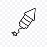 birthday rocket vector linear icon isolated on transparent background, birthday rocket transparency concept can be used for web an stock illustration birthday rocket vector linear icon isolated on transparent background, birthday rocket transparency concept can be used for web an stock illustration