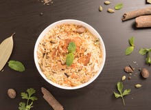 Biryani delicioso delicioso del pollo foto de archivo Biryani delicioso delicioso del pollo foto de archivo