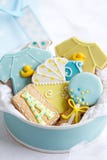 Biscotti dell'acquazzone di bambino fotografie stock Biscotti dell'acquazzone di bambino fotografie stock