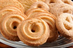 Biscotti di burro danesi immagine stock Biscotti di burro danesi immagine stock
