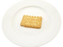 Biscuit on plate Stock Photo Biscuit on plate Stock Photo