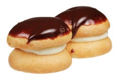 Biscuitine pastry on a white background stock photography Biscuitine pastry on a white background stock photography