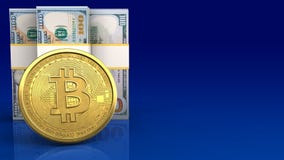 bitcoin 3d ilustração do vetor bitcoin 3d ilustração do vetor