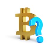 Bitcoin with question mark on a white background 3D illustration, 3D rendering Royalty Free Stock Photo Bitcoin with question mark on a white background 3D illustration, 3D rendering Royalty Free Stock Photo
