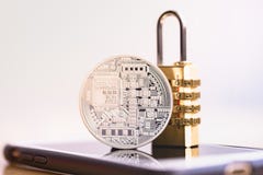 Bitcoin security. stock images Bitcoin security. stock images