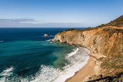 The Bixby Creek Bridge at Dawn stock photo The Bixby Creek Bridge at Dawn stock photo