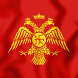 Bizantyjski Eagle, flaga Palaiologos dynastia ilustracji Bizantyjski Eagle, flaga Palaiologos dynastia ilustracji
