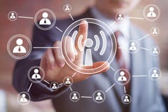 Biznesowa guzika Wifi sieci związku sygnału ikona Zdjęcia Royalty Free Biznesowa guzika Wifi sieci związku sygnału ikona Zdjęcia Royalty Free