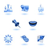 biznesowy glansowany ikony biura set ilustracji biznesowy glansowany ikony biura set ilustracji