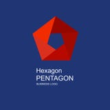 Biznesowy ikona pentagon, płaski pentagon, geometrycznego projekta pojęcie ilustracji Biznesowy ikona pentagon, płaski pentagon, geometrycznego projekta pojęcie ilustracji