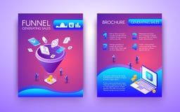 Biznesowy marketingowy ulotki lub plakata wektoru układ royalty ilustracja Biznesowy marketingowy ulotki lub plakata wektoru układ royalty ilustracja