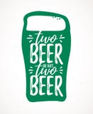 Bière deux bière ou pas deux illustration stock Bière deux bière ou pas deux illustration stock