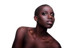 Black African Young Fashion Model Studio Portrait Stock Image Black African Young Fashion Model Studio Portrait Stock Image