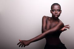 Black African Young Fashion Model Studio Portrait Royalty Free Stock Images Black African Young Fashion Model Studio Portrait Royalty Free Stock Images