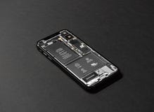 Black Android Smartphone on Table Royalty Free Stock Photo Black Android Smartphone on Table Royalty Free Stock Photo