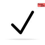 Black check mark icon. Tick symbol, tick icon vector illustration vector illustration Black check mark icon. Tick symbol, tick icon vector illustration vector illustration