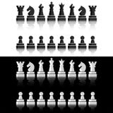 Black chess icons set. Chess board figures. Vector illustration chess pieces. Royalty Free Illustration Black chess icons set. Chess board figures. Vector illustration chess pieces. Royalty Free Illustration