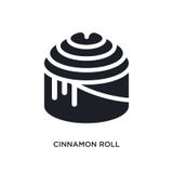 black cinnamon roll isolated vector icon. simple element illustration from hotel and restaurant concept vector icons. cinnamon vector illustration black cinnamon roll isolated vector icon. simple element illustration from hotel and restaurant concept vector icons. cinnamon vector illustration
