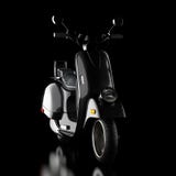 Black Classic Vintage Retro or Electric Scooter. 3d Rendering vector illustration Black Classic Vintage Retro or Electric Scooter. 3d Rendering vector illustration