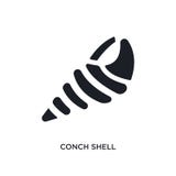 black conch shell isolated vector icon. simple element illustration from religion concept vector icons. conch shell editable logo royalty free illustration black conch shell isolated vector icon. simple element illustration from religion concept vector icons. conch shell editable logo royalty free illustration