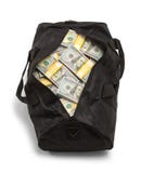 Duffel Bag Full of Money Top View