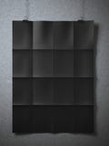 Black folded sheet of paper royalty free stock photography Black folded sheet of paper royalty free stock photography