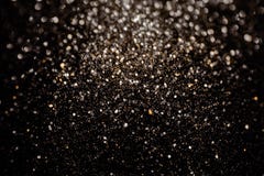 Black glitter sparkle background. Black friday shiny pattern with sequins. Christmas glamour luxury pattern, black