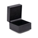 Black jewelry box isolated on white background. Black leather box. Open black gift box isolated on white background. royalty free stock image Black jewelry box isolated on white background. Black leather box. Open black gift box isolated on white background. royalty free stock image