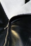 Black Leather jacket zipper close up royalty free stock photo Black Leather jacket zipper close up royalty free stock photo