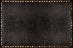 Black leather texture background with orange seams Royalty Free Stock Photo Black leather texture background with orange seams Royalty Free Stock Photo