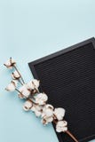 Letterboard on cyan background stock image Letterboard on cyan background stock image