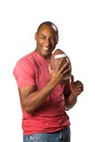 Black Man Holding Football Stock Image Black Man Holding Football Stock Image