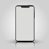 Black mobile smart phone mock up. Game design, smartphone mobile application presentation or portfolio mockups. royalty free illustration Black mobile smart phone mock up. Game design, smartphone mobile application presentation or portfolio mockups. royalty free illustration