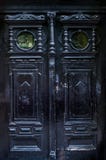 The black old door with beautiful carving stock images The black old door with beautiful carving stock images