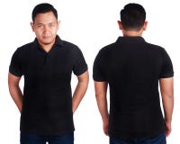 Black Polo Shirt Mockup Template stock image Black Polo Shirt Mockup Template stock image