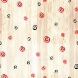Black and red spiral on wood texture seamless pattern. Black and red line circles on white background. Geometric round royalty free stock image Black and red spiral on wood texture seamless pattern. Black and red line circles on white background. Geometric round royalty free stock image